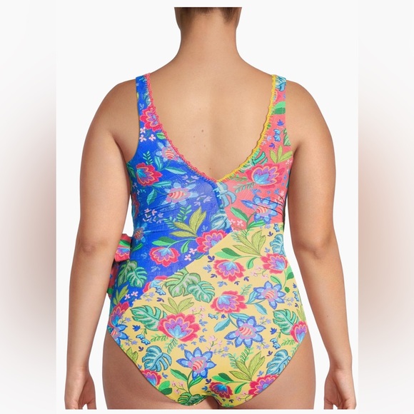 Johnny Was Plus Rumba Mix Wrap One Piece - Picture 4 of 6